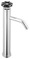INDUSTRY bateria umywalkowa bez odpływu wysoka, wysokość 332 mm, chrom/czarny