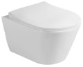 AVVA deska WC slim Soft Close, biała/chrom