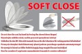 AVVA deska WC slim Soft Close, biała/chrom