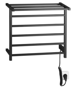 Sapho ELZOR grzejnik elektryczny suszarka 500x470mm 60W - czarny mat EB510