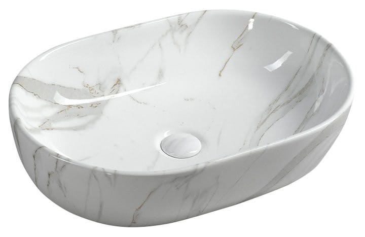 Sapho DALMA umywalka nablatowa ceramiczna 59x14x42 cm - MM417 