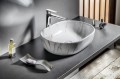 DALMA umywalka ceramiczna 59x14x42 cm, carrara