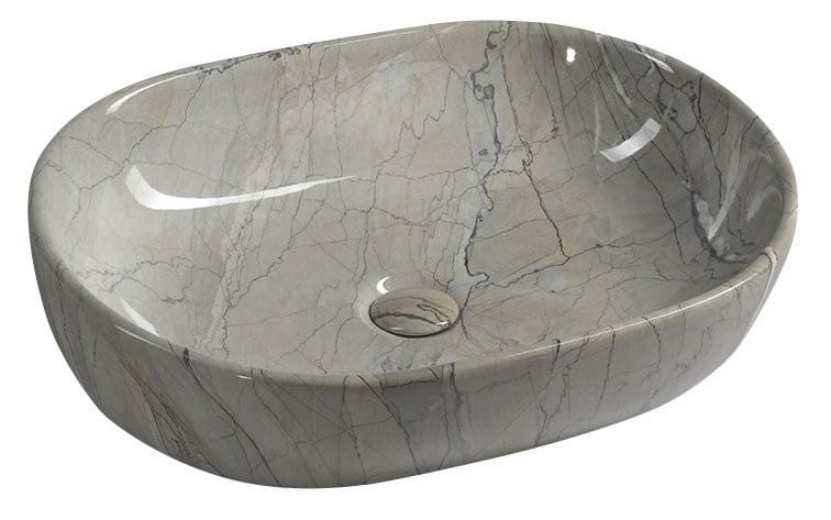 Sapho DALMA umywalka nablatowa ceramiczna 59x14x42 cm - MM413
