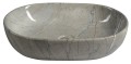 DALMA umywalka ceramiczna 59x14x42 cm, grigio
