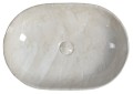 DALMA umywalka ceramiczna 59x14x42 cm, marfil