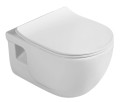 BRILLA WC wiszące z funkcją bidetu, Rimless, 36,5x53 cm, biały
