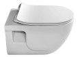 BRILLA WC wiszące z funkcją bidetu, Rimless, 36,5x53 cm, biały