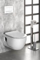 BRILLA WC wiszące z funkcją bidetu, Rimless, 36,5x53 cm, biały