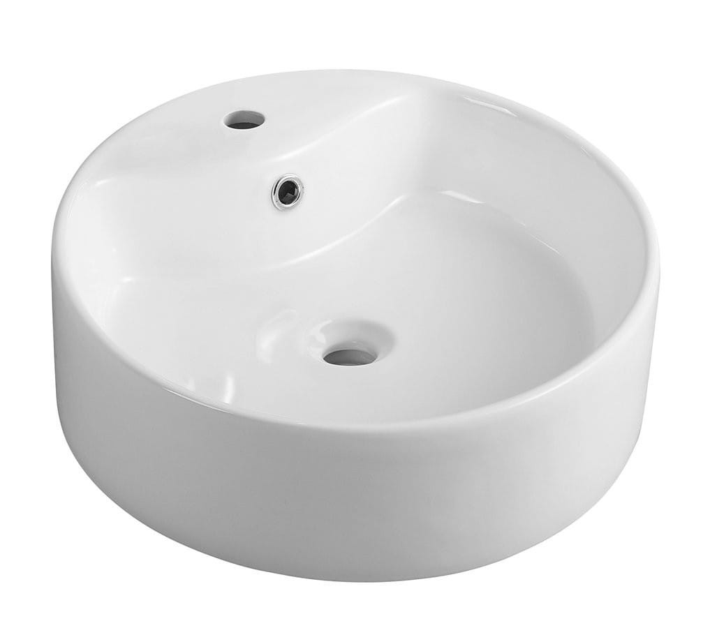 Aqualine Umywalka nablatowa okrągła 40x15 cm - 49413