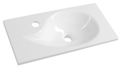 AQUA umywalka kompozytowa 50,5x1,8x25cm, biały