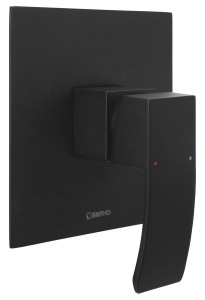 Sapho GINKO bateria prysznicowa podtynkowa 1 wyjście czarny mat - 1101-41B