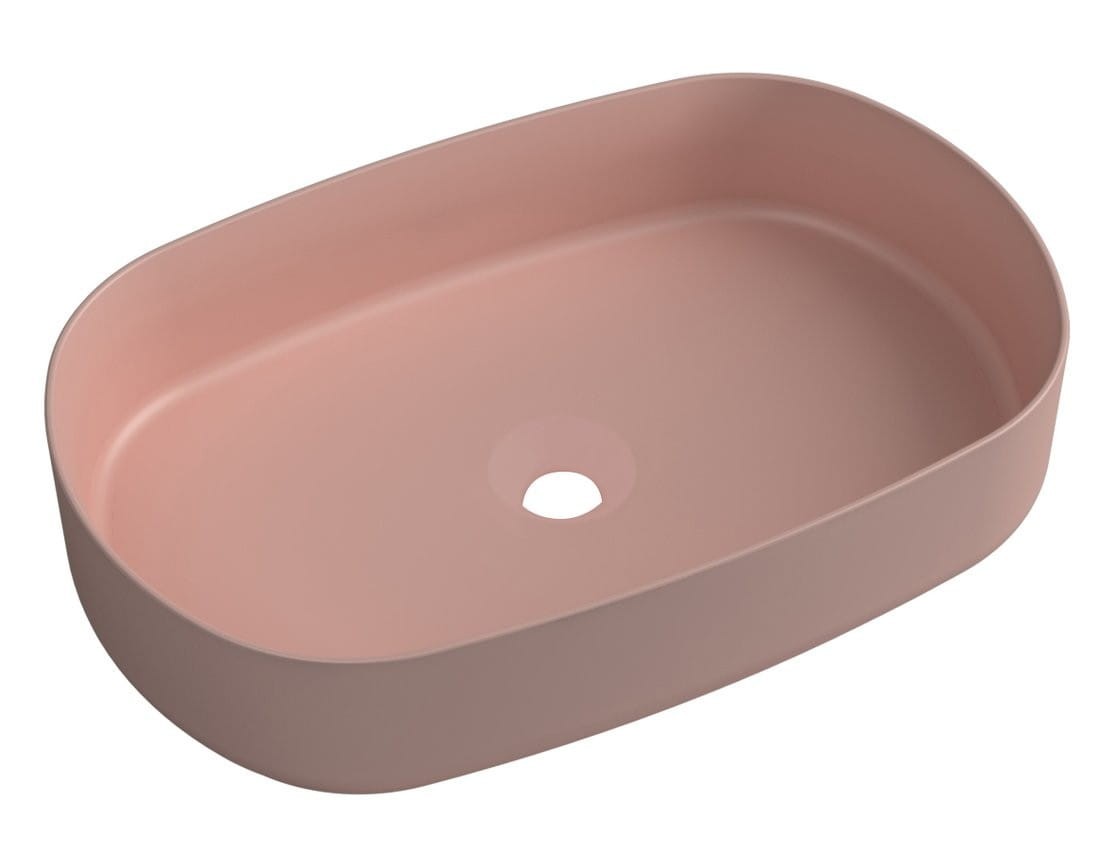 Isvea INFINITY OVAL umywalka nablatowa ceramiczna 55x36 cm - 10NF65055-2S