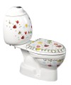 KID WC kompakt dla dzieci,dolny odpływ, kolorowy sitodruk