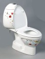 KID WC kompakt dla dzieci, tylny odpływ, kolorowy sitodruk