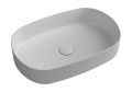 INFINITY OVAL umywalka ceramiczna nablatowa 55x36 cm, biała