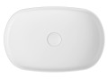 INFINITY OVAL umywalka ceramiczna nablatowa 55x36 cm, biała