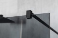 VARIO BLACK jednoczęściowa kabina przysznicowa Walk-In, montaż przy ścianie, szkło dymione, 1200 mm