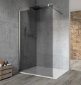 VARIO CHROME jednoczęściowa kabina przysznicowa Walk-In, montaż przy ścianie, szkło dymione, 1400 mm