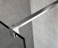VARIO CHROME jednoczęściowa kabina przysznicowa Walk-In, montaż przy ścianie, szkło dymione, 1400 mm
