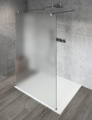 VARIO CHROME jednoczęściowa kabina przysznicowa Walk-In, szkło matowe, 1100 mm