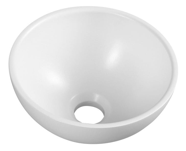 Sapho MINOR umywalka kompozytowa nablatowa okrągła biała średnica 26cm - MR260