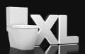 GRANDE kombi WC XL, odpływ dolny / tylny, biala