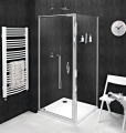 SIGMA SIMPLY kabina prysznicowa 900x800mm, drzwi obrotowe, L/P, szkło czyste