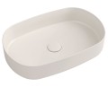 INFINITY OVAL umywalka ceramiczna nablatowa 55x36 cm, Ivory