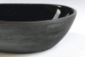 PRIORI  Umywalka ceramiczna nablatowa,51x38 cm, czarny