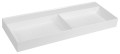 GODIVA umywalka podwójna kompozytowa 119x44cm, biała