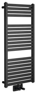 Aqualine TONDI grzejnik łazienkowy 450x970 mm podłączenie centralne - czarny mat DT456T