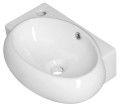 RIBERA umywalka ceramiczna 43x28,5x15 cm, ścienna, otwór na baterię z lewej strony