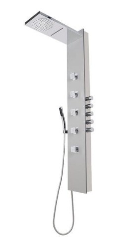 SOUL 200 panel prysznicowy 210x1500mm z baterią termostatyczną, aluminium