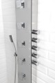 SOUL 200 panel prysznicowy 210x1500mm z baterią termostatyczną, aluminium