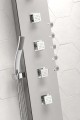 SOUL 200 panel prysznicowy 210x1500mm z baterią termostatyczną, aluminium