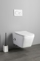 PORTO WC wiszące Rimless, z prysznicem bidetowym i baterią, 36x52 cm, biały