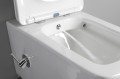 PORTO WC wiszące Rimless, z prysznicem bidetowym i baterią, 36x52 cm, biały