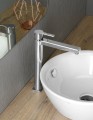 ESPADA bateria umywalkowa wysoka z odpływem, z przedłużoną wylewką, chrom