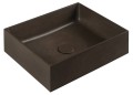 FORMIGO umywalka betonowa, 47,5x14x36,5 cm, ciemny brąz