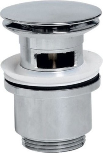 Korek umywalkowy 5/4“, klik-klak, duży grzybek, wys. 30-50 mm, chrom