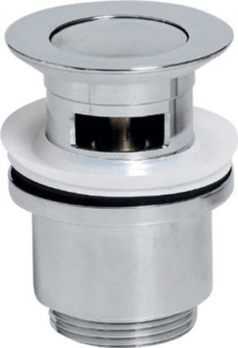 Korek umywalkowy 5/4“, klik- klak, mały grzybek, wys. 30-45 mm, chrom