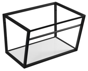 SKA konsola pod umywalkę z półką 600x400x460mm, czarny mat,