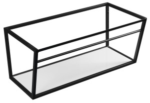SKA konsola pod umywalkę z półką 900x400x460mm, czarny mat
