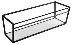SKA konsola pod umywalkę z półką 1200x400x460mm, czarny mat