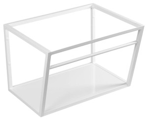 SKA konsola pod umywalkę z półką 600x400x460mm, biały mat