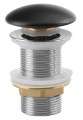 Korek umywalkowy 5/4“, klik-klak, wys. 0-60mm, grzybek ceramiczny, czarny mat