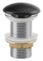 Korek umywalkowy 5/4“, klik-klak, wys. 0-60mm, grzybek ceramiczny, czarny mat