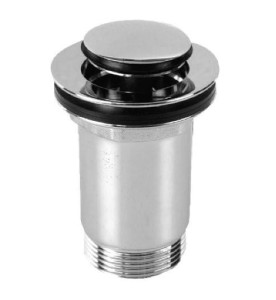 Korek umywalkowy 5/4“, klik-klak, mały grzybek, wys. 4-52mm, chrom