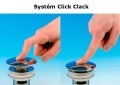 Korek umywalkowy 5/4“ click-clack, wys. 20-70mm, chrom