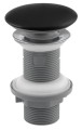 Korek umywalkowy 5/4“ klik-klak, ceramiczny grzybek, wys. 20-70mm, czarny